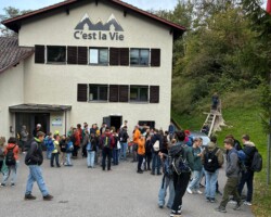 Wir machen uns bereit für die Wanderung
